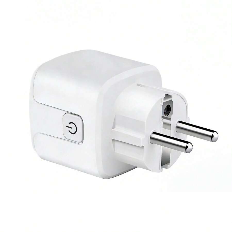 16A WiFi智能插座,欧盟标准,带功率监控、无线APP远程语音控制,兼容Alexa和 Assistant,迷你智能家居插座,带定时和分组功能,无需网关,仅支持2.4G WiFi - 查看 1