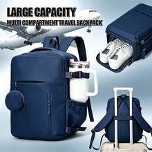 myco bags Wizz Air 機艙尺寸 40x30x20 cm 可轉換手提行李/登機包/短途旅行背包，可輕鬆放入座椅下方，便攜式 TSA 合規旅行/滾輪/機艙背包，適用於飛機/學校背包 - 彩色 - 查看 3