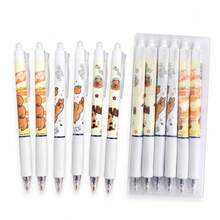 Pulpen Gel Capybara Lucu yang Dapat Dihapus, Tinta Biru 0,5mm yang Dapat Ditarik, Cocok untuk Kantor. Menulis Halus dan Cepat Kering, Perlengkapan Penting untuk Kembali ke Sekolah - MultiWarna - View 13