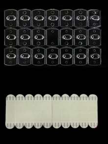 20pcs Mini Adhesive Hooks, Removable No-Damage Decorative Light String Hooks, Adhesive Wall Hooks, Indoor/Outdoor Mini Light Clips, Multi-Function Clips, Suitable For Christmas, Halloween, New Year Decoration Hanging Display - Multicolor - View 10