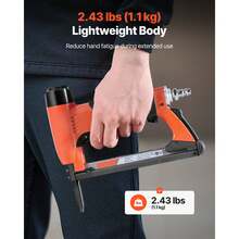 Pneumatic Staple Gun, 22 Gauge Long-Nose Upholstery Stapler For 71 Series Fine Wire Staples 3/8-Inch Crown 1/4"-5/8" Length, Max 180PCS Loading Air Staple Gun For Upholstering, Woodworking, DIY - 22GA, 71 Series, 3/8 Inch, Single Shot + Long Nose - View 5