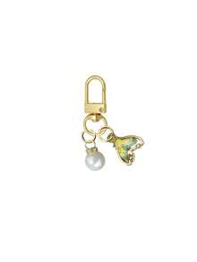 Crystal Turtle Keychain Pendant With Rhinestones, Pearl And Ocean Charms, Metal Alloy Keyring - Multicolor - View 25