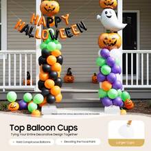 RibasuBB Adjustable Balloon Arch Kit For Weddings, Parties & Events - Durable Aluminum-Plastic Frame, Easy DIY Setup With Balloon Clips, Water Bags & Pump, Golden-White Color - A - View 7