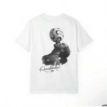 Camiseta de Ronaldinho con la imagen de un jugador de fútbol |   Camiseta gráfica con un jugador de fútbol - Blanco - Ver 6