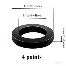 30pcs High Quality Rubber Sealing Gasket Set, Essential For Home Repair, Compatible With Corrugated Metal Flexible Hose, Shower Head Connection Pipe, Various Hot And Cold Water Faucets, Electric Water Heater Inlet And Outlet, Pipe Control Valve And Other Water Interfaces - Multicolor - View 7