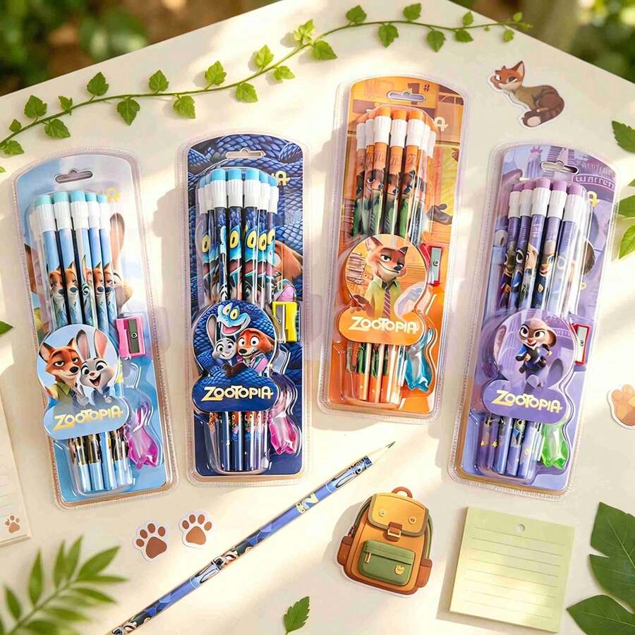 1set 2026 New Fox Rabbit High Beauty Pencil, High Beauty Pencil. Suitable For Daily Learning And Classroom Notes. Solid And Durable Workmanship, Essential For The New School Season.Random Style - Multicolor - View 1