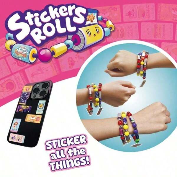 Sticker Bracelet - DIY Sticker Jewelry Set, Including Mini Stickers. It Is The Perfect Gift For Children's Day, Holidays, New Year, And Christmas.