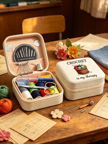 Mini Travel Sewing Kit, Sewing Bag, Sewing Patterns, Beginner Small Sewing Tool Kit With Zipper Storage Box, Also As Jewelry Storage, DIY Handmade Sewing, Accessory Storage Box, Travel, Creative Mini, Portable, Suitable For Travel And Home Use, Can Store Sewing Tools, Accessories, Hair Clips, Earrings, Necklaces, Rings And Other Jewelry, Suitable For Men And Women, Craft Enthusiasts, Teachers, Students, Office Workers, Perfect Gift For Birthday, Party, Back To School, Graduation, Teacher's Day - Multicolor - View 7
