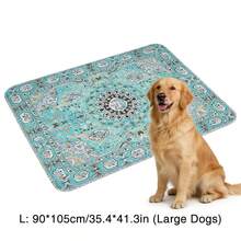 Fashionable Persian Style Washable Dog Pee Pads, Non-Slip Reusable Pet Mats, Quick Absorption Leak-Proof, Suitable For Puppy Training In Crate Or Living Room - one-size - View 8