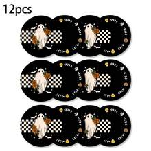 4/8/12pcs Round Coaster Set, Non-Slip Rubber Bottom Coffee Cup Coasters, Beverage Coasters, Suitable For Home, Office, Bar, Kitchen, Holiday Party Table Decor - Multicolor - View 8