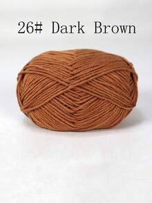 4-Ply Milk Cotton Yarn For Crocheted Blanket, Clothes, Handbag, Slippers, Various Color Combinations, 50g Per Piece, Autumn And Winter Crocheted Scarves, Hats, Sweaters, Etc. DIY Gifts, Suitable For Beginners - Multicolor - View 53