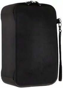 Black EVA Hard Travel Case Multifunctional Electronics Bag, Interior Compartments With Elastic Mesh Pockets, Protective For Cameras, Cell Phones, GPS, Chargers And Memory Cards, Size 24.8*5.4*15.9cm - View 2