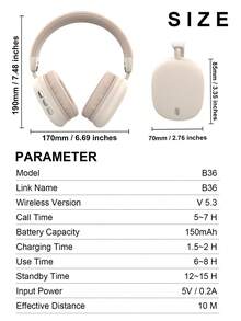 Gerripuer Brand New Foldable Wireless Headphones High Quality Over-Ear Gaming Headset Lightweight And Comfortable - View 10