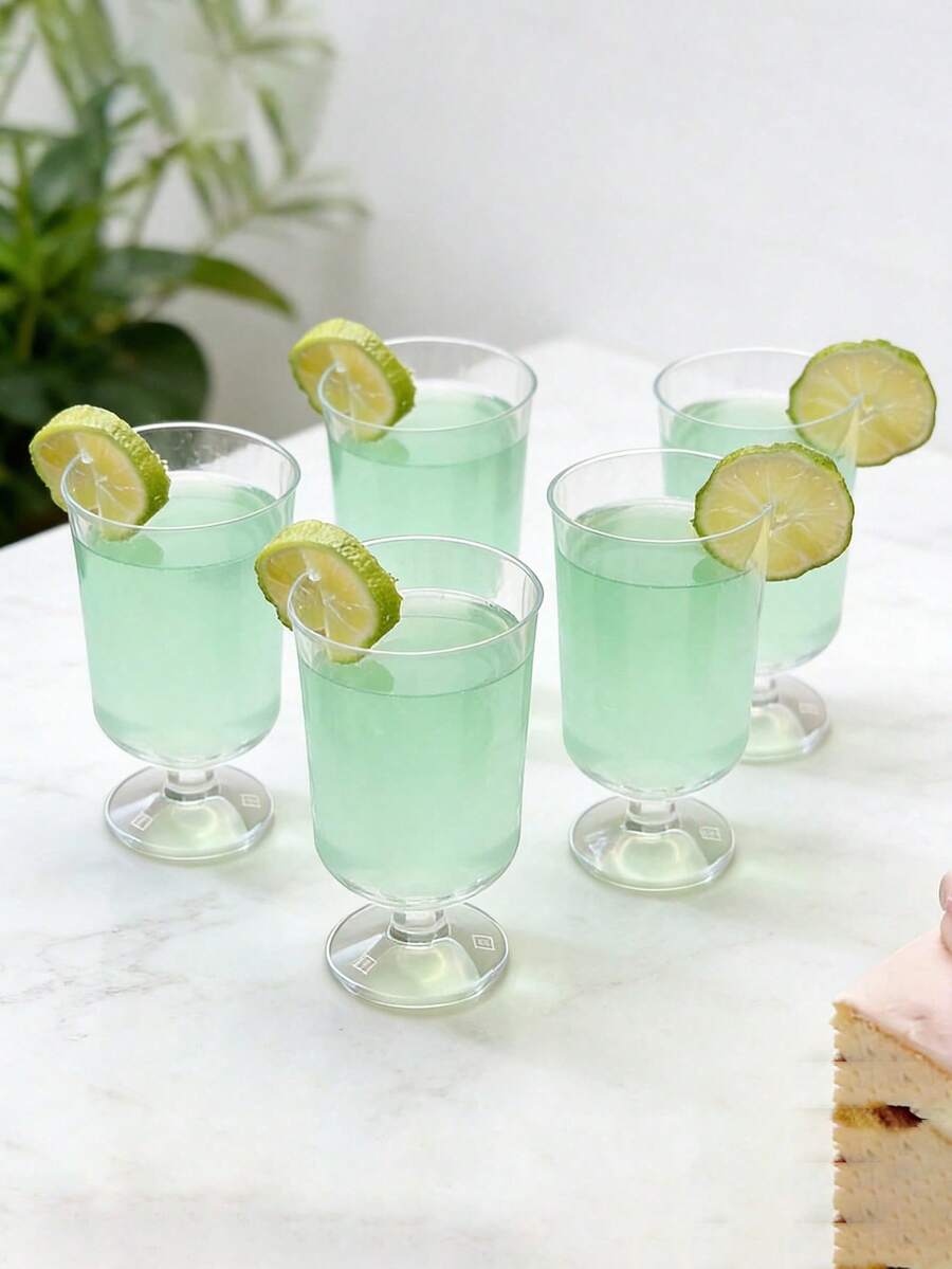 120ml Reusable Plastic Cold Drink Dessert Cups, Suitable For Pudding, Cheesecake, Mousse, Cocktail, Coffee, Ideal For Birthday, Wedding, New Year Party, Multi-Scenario Plastic Serving Cups - View 1
