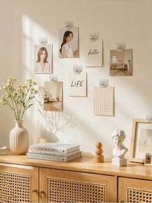 Transparent Self-Adhesive Wall-Mounted Spring Clips, No-Drill Strong Adhesive Wall Clips, Reusable Multi-Purpose Clips For Snack Bags, Towels, Notes, Kitchen Bathroom Home Storage - Multiple Styles - View 3