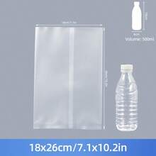 50pcs Transparent Reusable Heat Sealable Baking Bags, Small Individual Stand-Up Pouches, Suitable For Round And Rectangular Candies - View 19