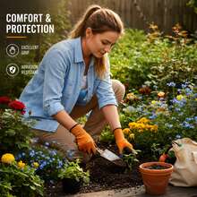 6 paires/12 paires de gants de travail enduits de nitrile, prise antidérapante microporée, respirants et durables, convenant pour la manutention en entrepôt, le jardinage, les outils ménagers, les projets de DIY, la construction, la machinerie et la réparation automobile - Orange/Gris - Orange brûlé - Voir 9