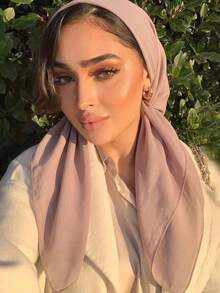 1pc Solid Color 90*90cm Square Scarf, Women's Breathable Outdoor Headwrap, Daily Wear Spring/Summer Women's Scarf Headwrap, Clothing Accessory, Birthday Gift - Multicolor - View 22