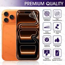 ZYONS 2pcs Dust-Proof Hydrogel Screen Protector, Compatible With IPhone 17 Pro Max 6.9 Inch, Compatible With 17 Pro/17/17 Air/16 Pro Max/16/16 Pro/16 Plus/15 Pro Max/15/15 Pro/15 Plus/14 Pro Max/14/13 Pro Max/12/11, High Definition Transparent Gel Film, Supports Fingerprint Unlock, Ultra-Thin Self-Healing - Clear - View 4