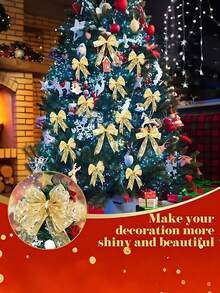 Đèn dây ruy băng trang trí cây thông Noel 9.8ft 30 LED viền vàng, đèn dây ruy băng tiên cho cây thông Noel, phù hợp cho cây thông Noel, đám cưới, tiệc sinh nhật, trang trí lễ hội tại nhà, trang trí tường tiệc năm mới, màu vàng ấm - nhiều màu - Xem 7