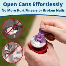 12/6/1pc Beverage Can Opener, Suitable For Soda, Beer, Cola, Prevents Insects, Bees, Dust At Parties, BBQs, Beach, Unisex, Back To School, Party Supplies - Multicolor - View 6