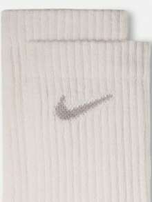 Nike Kaos Kaki Unisex U NK EVERYDAY LTWT Crew 3 Pasang Paket Hemat SX7676-903 - Putih/Hijau/Cokelat - View 3