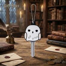 Monogram 1PC Warner Bros Official Licensed  Hedwig Owl Character Acrylic Keychain Pendant For Backpack Car Key Decoration Accessories Holiday Gift - Antique Silver - View 9