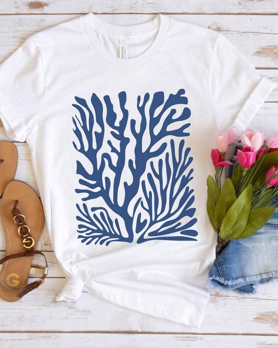 Women T-Shirts - 白色 - 查看 1