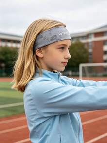3pcs/Set Patterned Non-Slip Children's Headbands, Sweat-Absorbing And Breathable, Suitable For Basketball, Fitness, Running, Soccer And Tennis Sports - Multicolor - View 7