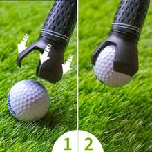1PC Universal Rubber Golf Ball Picker Head, Portable Golf Club Accessory Ball Retriever, Non-Slip Silicone Golf Ball Pickup Tool, Suitable For Golf Course Green, Mini Golf Practice Range, Backyard Training, Indoor Golf Simulator; Thickened High Elasticity Wear-Resistant Soft Rubber Ball Picker Head, Claw-Shaped Structure, Securely Grips And Picks Up Standard Golf Balls From Grass, Sand Traps, And Water Hazards Without Slipping - Multicolor - View 2
