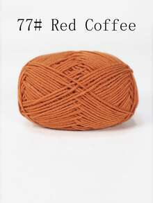 4-Ply Milk Cotton Yarn For Crocheted Blanket, Clothes, Handbag, Slippers, Various Color Combinations, 50g Per Piece, Autumn And Winter Crocheted Scarves, Hats, Sweaters, Etc. DIY Gifts, Suitable For Beginners - Multicolor - View 60