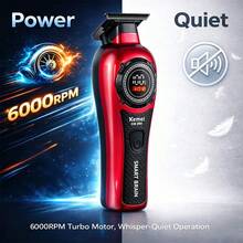 Kemei KM-999 Men's Electric Hair Clipper, 0mm Zero-Gap Trimming Hair Clipper, Equipped With 3 Comb Guides, Electric Shaver, Suitable For Barbers To Trim Beards, Suitable For Home Or Salon Use, Men's Birthday And Holiday Gift - Multicolor - View 3
