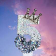 New Creative Silver Crown Digital Candles 1-9, Birthday Theme Party Cake Digital Decorative Candles, Exquisite Anniversary Cake Hat Decoration Sweet Adult Ceremony Cake Decoration. - Crown - View 13