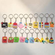 16/18/20/28/33pcs Assorted Cartoon Pencil, Ruler, Cute Writing Board, Calculator, Keychain, Cute Stationery, Various Styles And Shapes, Keyring, Suitable For Classroom Prizes, Student Rewards, Back To School Season Small Gifts - Multicolor - View 9