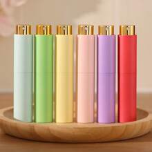 5pcs-10ml Rotating Portable Travel Perfume Spray Bottles, Portable Liquid Cosmetic Containers, Refillable Empty Spray Bottles - Multicolor - View 3