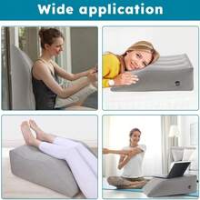 1pc Ergonomic Layered Inflatable Support Cushion, Soft Flannel Surface, Seamless Leak-Proof Design, Quick Inflation & Deflation, Washable & Durable, Multi-Functional Portable Leg/Knee/Hip Relief Pad, Suitable For Bed Rest, Reading, Camping - Multicolor - View 10