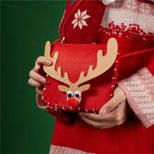 Handmade Sewing Fun, 4pcs Sewing Kit, DIY Beginner Craft Arts Simple Fun Sewing Set, DIY Art Kit Sewing Bag Deer Bag (1 Set) Handmade Gift - Multicolor - View 5