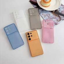 1pc Diamond Pattern Glitter SAM S24 ULTRA Phone Case Compatible With Apple S24/S25 Transparent A55 Soft Shell A36 - Blue - View 4