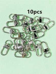 10pcs/30pcs/50pcs/100pcs/200pcs Metal Lobster Clasp, Rotating Keychain Clip Hook, DIY Keychain Craft, Jewelry Making Connector, Random Color - Keychain Claw Hook - View 7