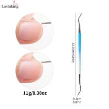 LUSLUKING Ingrown Toenail Tool Kit, Professional Pedicure Kit With Toenail Clippers, Cuticle Pusher, Nail Cleaner & Triangle File, Stainless Steel Ingrown Toenail Removal Tools For Thick Nails, Home & Salon - Multicolor - View 7