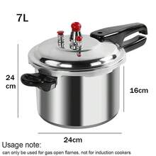 4/7/9L Aluminium Pressure Cooker – Home Dual Handle Cooker With  Valve, Gas Hob Compatible, Lightweight & Durable - View 5