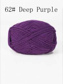 4-Ply Milk Cotton Yarn For Crocheted Blanket, Clothes, Handbag, Slippers, Various Color Combinations, 50g Per Piece, Autumn And Winter Crocheted Scarves, Hats, Sweaters, Etc. DIY Gifts, Suitable For Beginners - Multicolor - View 15