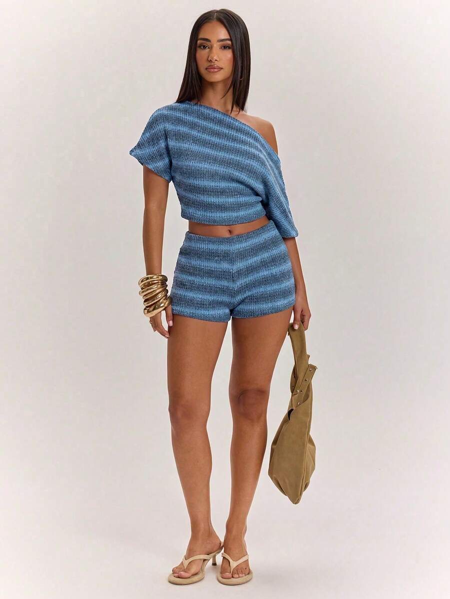 Women Two-Piece Outfits - 藍色 - 查看 1