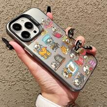 Skeletons Lovely Cartoon Painted Picture Laser Phone Case For Iphone 17 Pro Max 16 15 14 Pro Max Plus 12 11 13 Pro Max Mini Case - CH-Black KLTY 3 - 查看 4