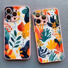 Abstract Plants Flower Phone Case For IPhone 16 Pro Max Plus Case For IPhone 13 15 11 Pro Max Mini 12 14 Pro Max XR XS X Covers - 粉紅色 CHH 5 - 查看 7