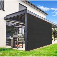 Grommet Garden Shade Cloth, 80%-90% UV Protection Shade Net, Heavy Duty Sunscreen Mesh, Suitable For Plants, Greenhouse, Patio, Gazebo, Outdoor Garden - Black - View 4