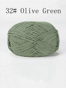 4-Ply Milk Cotton Yarn For Crocheted Blanket, Clothes, Handbag, Slippers, Various Color Combinations, 50g Per Piece, Autumn And Winter Crocheted Scarves, Hats, Sweaters, Etc. DIY Gifts, Suitable For Beginners - Multicolor - View 9