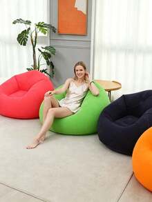 Outdoor Garden Bean Bag Chair, Inflatable Leisure Sofa (Requires Inflation, Air Pump Not Included), Comfortable Leisure Seat, Suitable For Patio, Backyard, Lawn, Camping And Poolside Use, Bean Bag Chair, Hiking Essential, Sofa, Bean Bag, Camping Chair - Multicolor - View 12