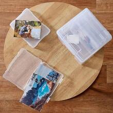 Photo Storage Box 600 7 X 5 Picture Album Organizer Photograph Container Case - Transparent - View 4