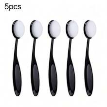 1pc/5pcs/10pcs Multi-Purpose Ink Smudge & Blending Brushes, Assorted Colors, Precise Flat Brush Head, Suitable For Artists, DIY Crafts And Card Making, Back To School - Black - View 12